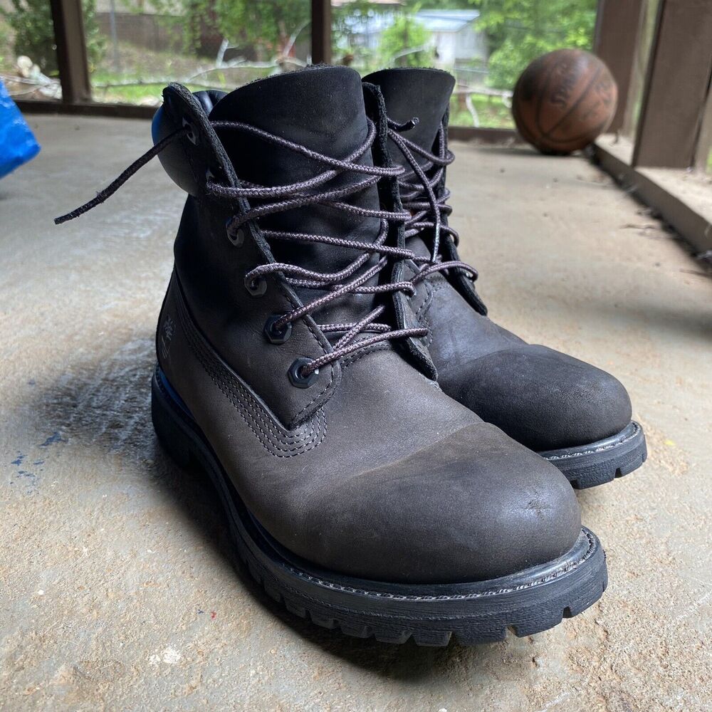 Timberland Boots Womens Size 7 Black Nubuck Suede